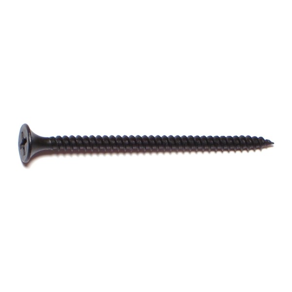 Buildright Drywall Screw, #6 x 2-1/4 in, Steel, Flat Head Phillips Drive, 167 PK 08090